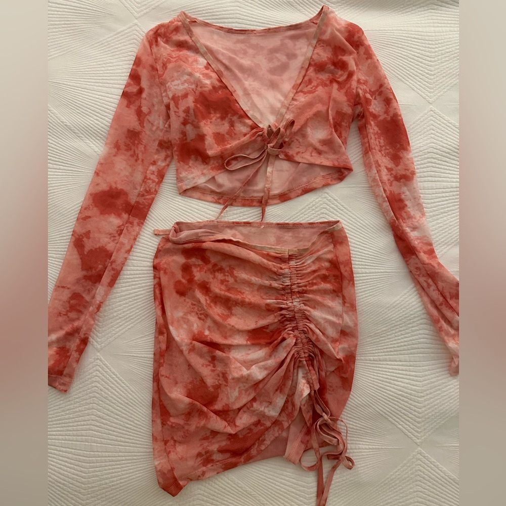 Pink Tie-Dye Swimsuit Cover Up - Picture 2 of 6